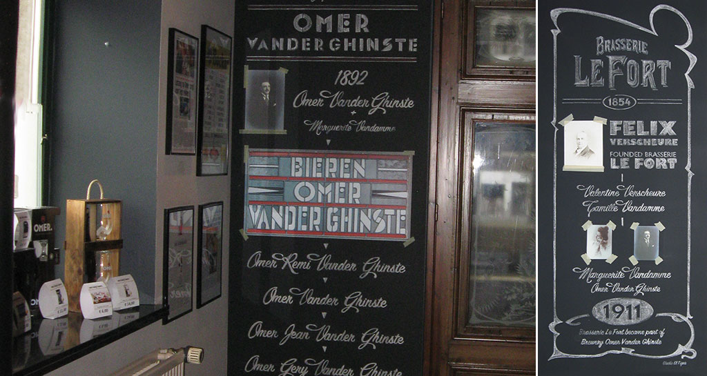 Krijttekening. Klant: Brouwerij Omer Vander Ghinste.